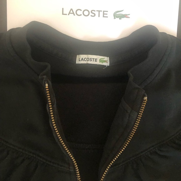 Cardigan Lacoste Light Bomber Sweater. Size removed but it’s a small. - Picture 5 of 5